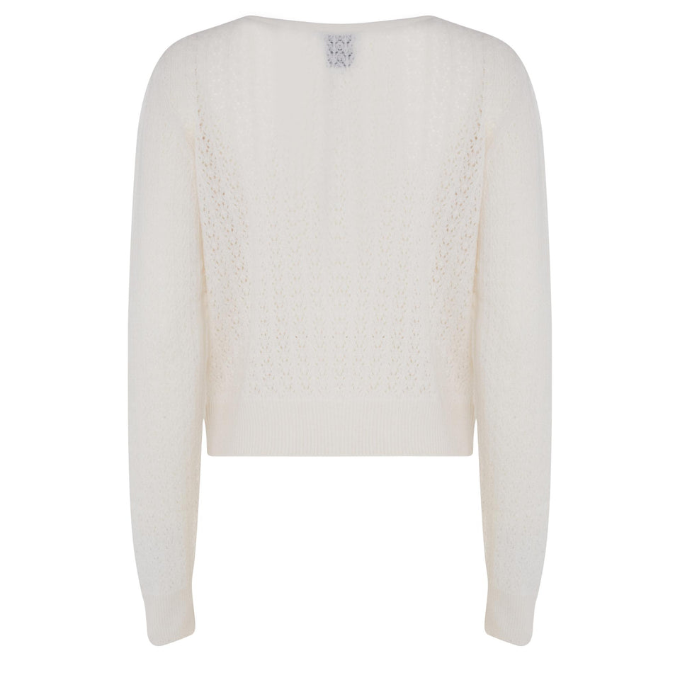 White Cashmere Cardigan