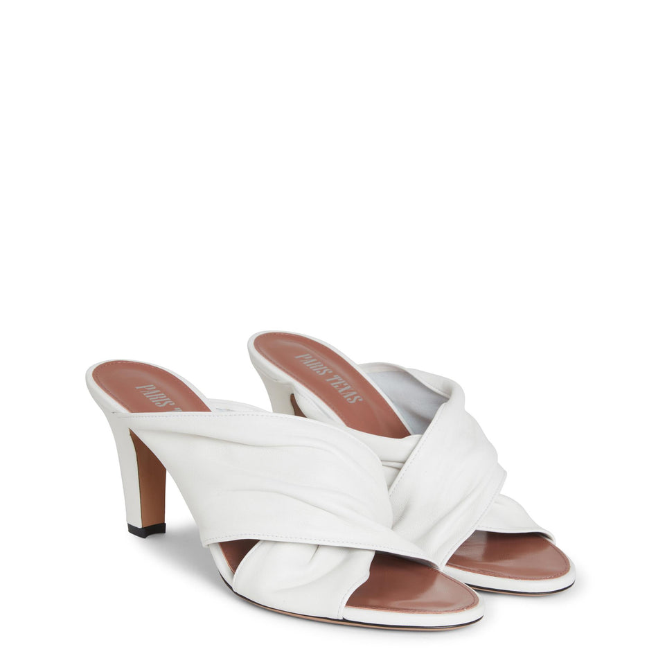 Sandalo "Maria" in pelle bianca PX1611 XNPPSWHITE PARIS TEXAS 