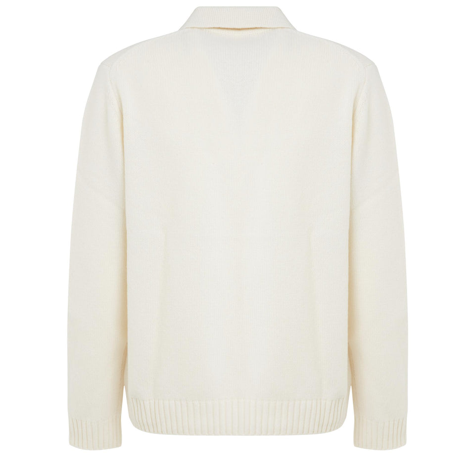 Maglia in lana bianca