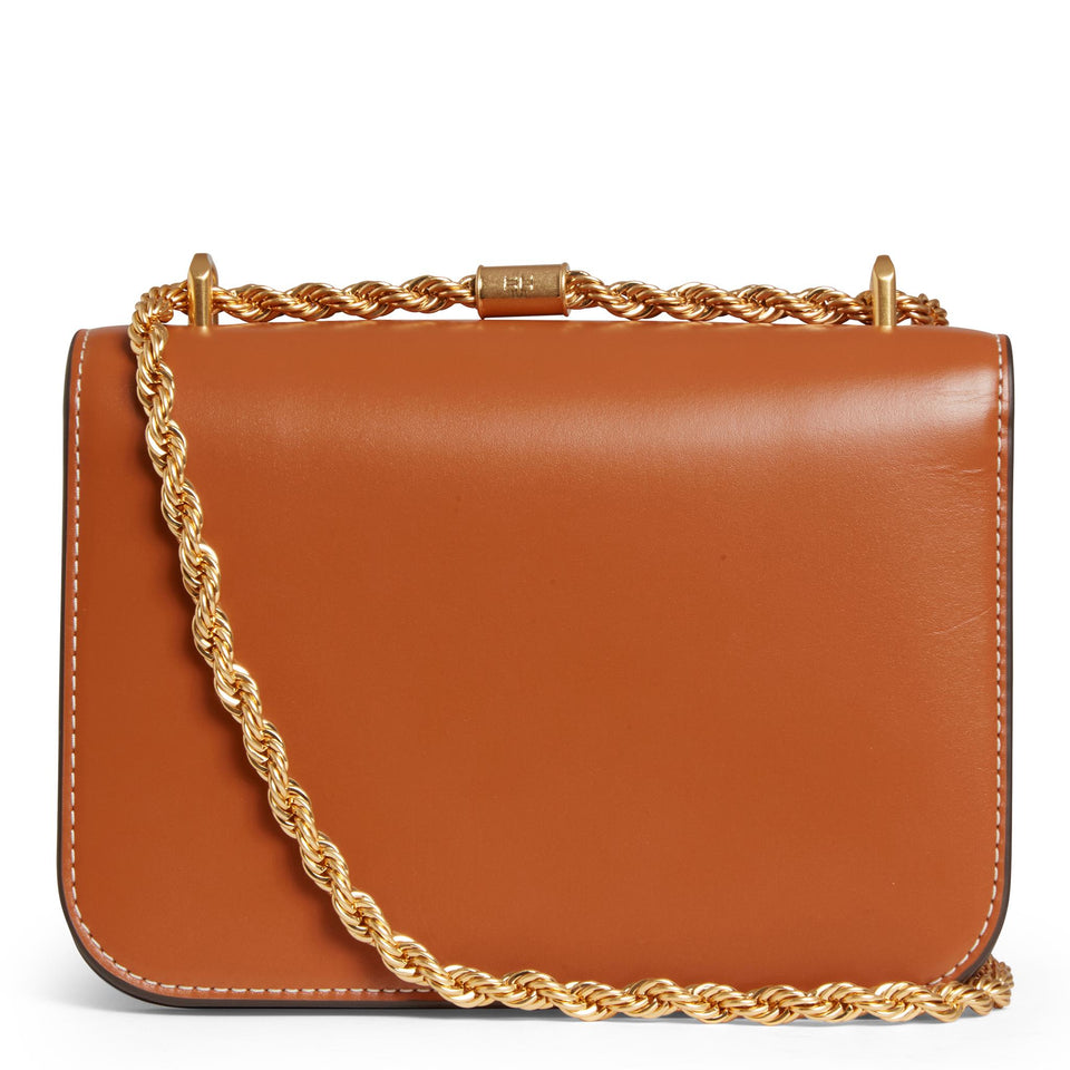 Borsa ''Eleanor'' in pelle marrone 73589 201 TORY BURCH 