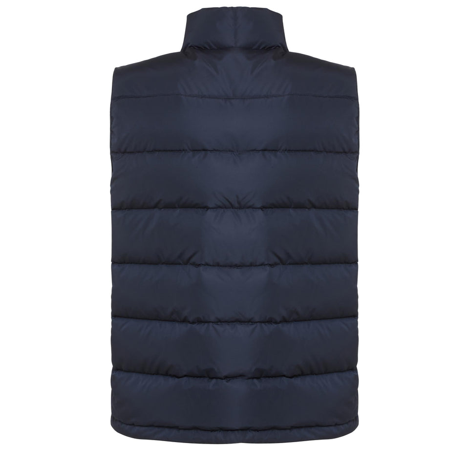Gilet in tessuto blu