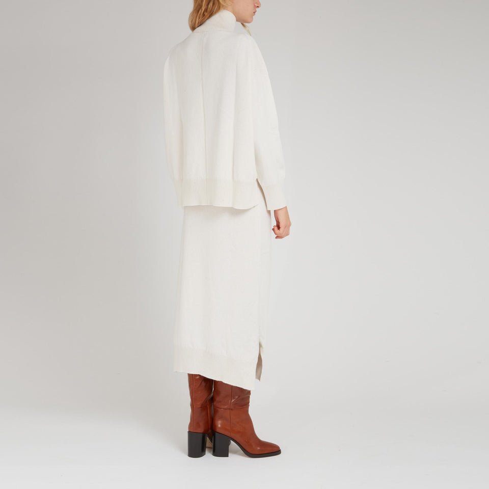 Maglia in cashmere bianca