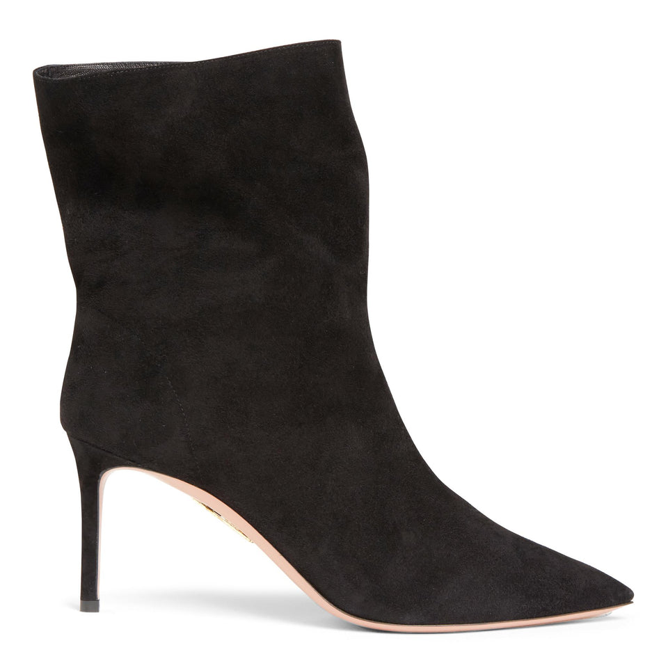 Stivaletti ''Matignon'' in suede neri MGNMIDB0 SUEBLACK AQUAZZURA 
