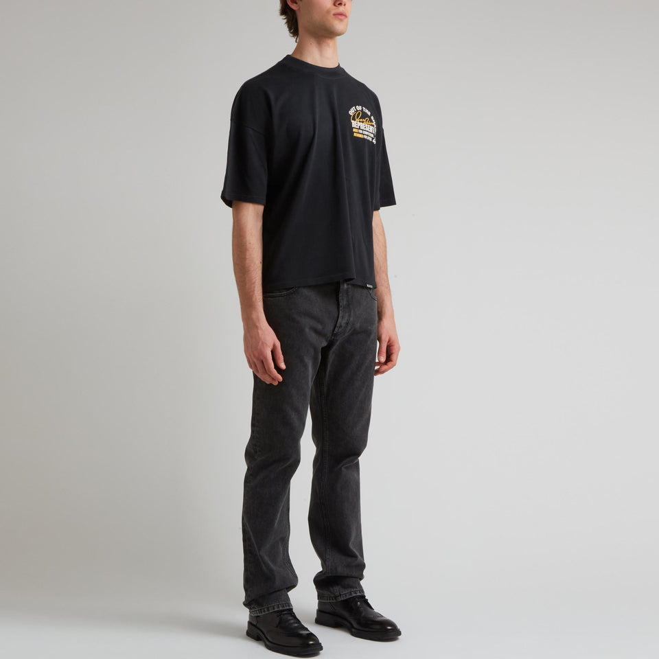 T-shirt in cotone nera