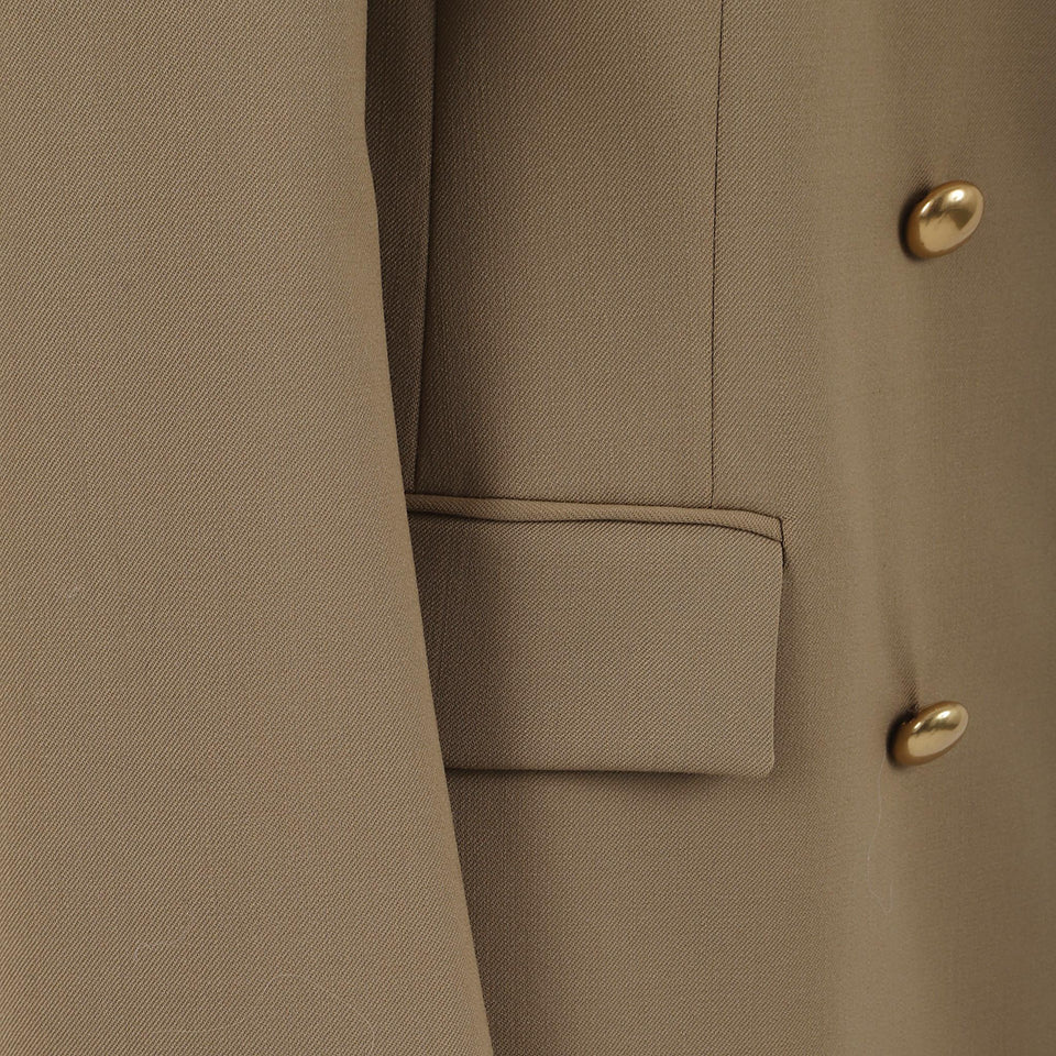 Giacca doppio petto in lana beige D420436G LILIUXY25006 P.A.R.O.S.H. 