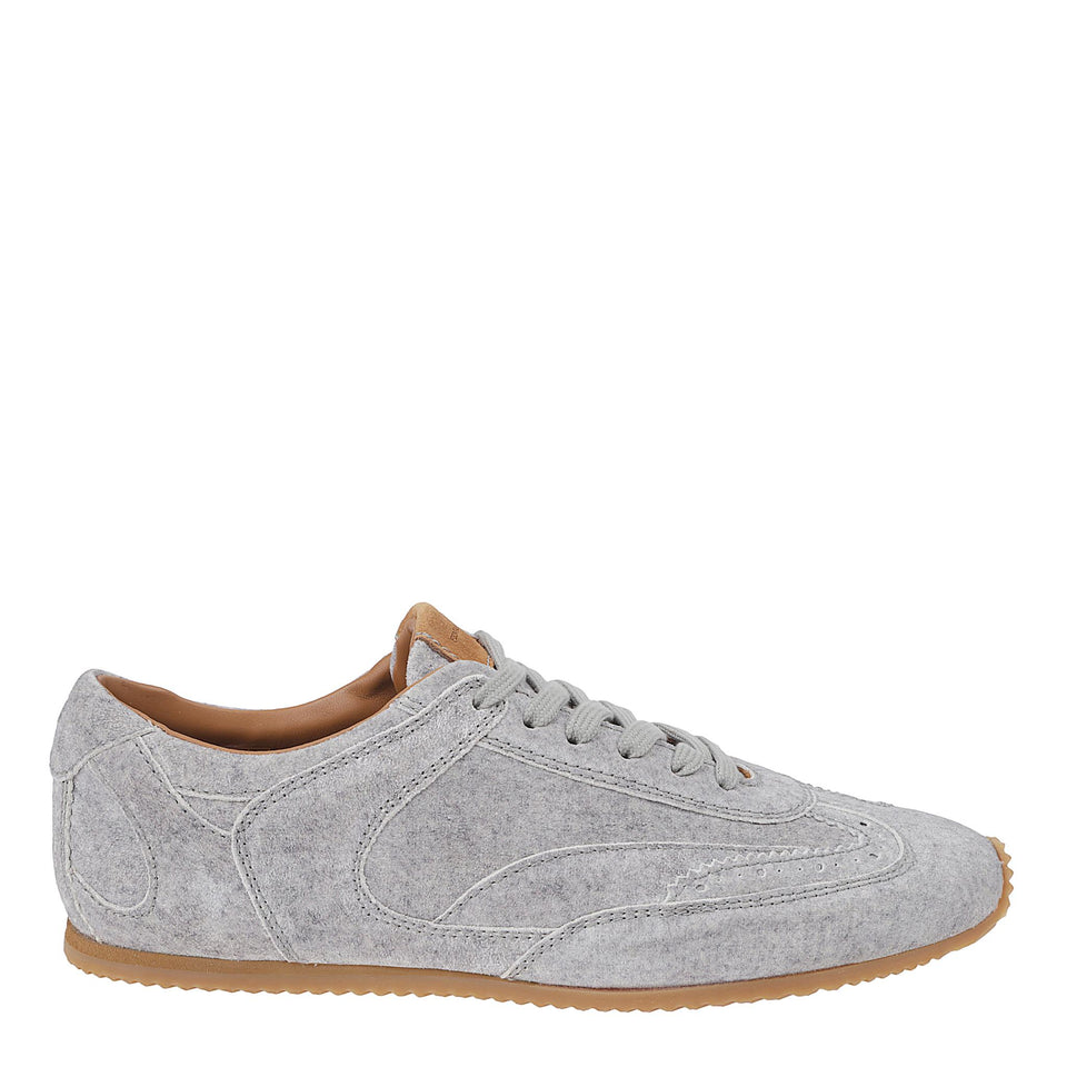 Sneakers in suede grigie D478Z400 JTIS4717 ERMANNO SCERVINO 
