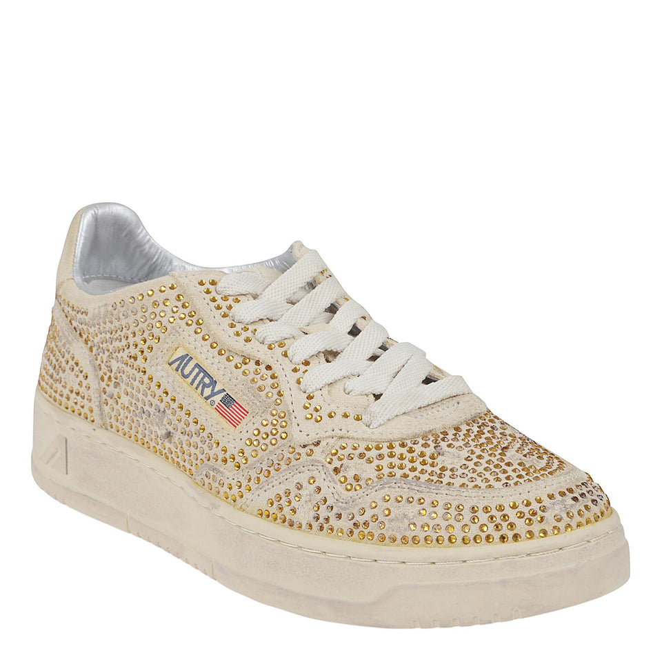Sneakers ''Medalist Low'' in suede oro AULWNA03 SUECOOKIES AUTRY 