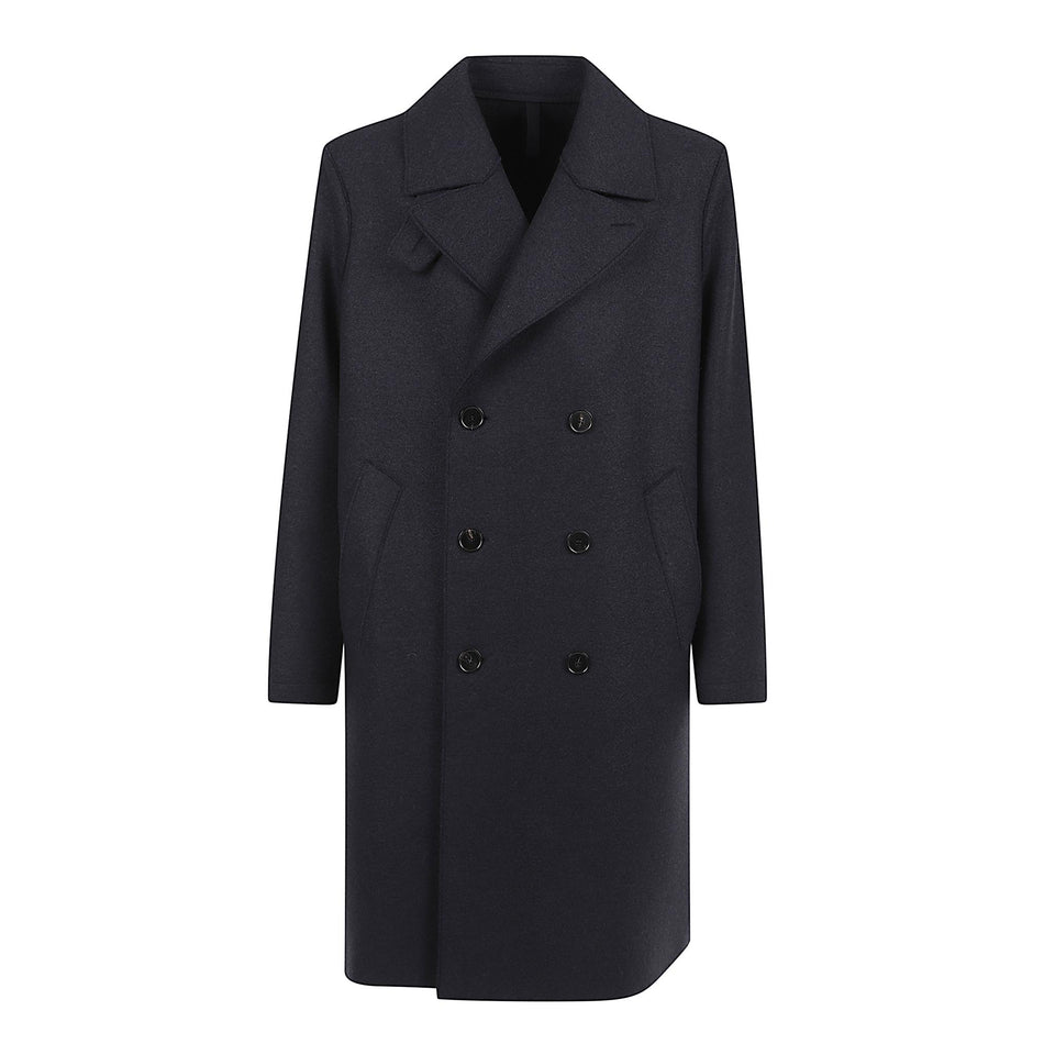 Cappotto doppio petto in lana navy CC9127MLK 358 HARRIS WHARF LONDON COLL 
