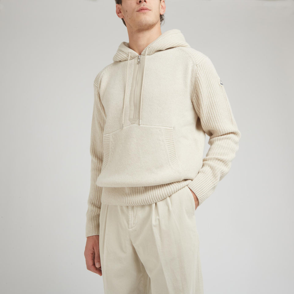 Maglia in lana bianca