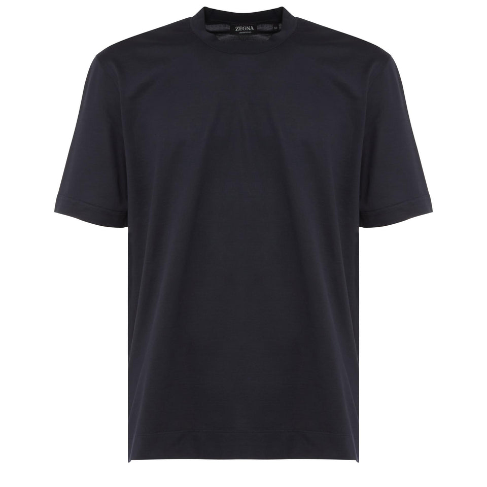 T-shirt in cotone blu