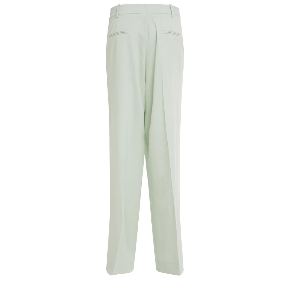 Pantalone in lana verde