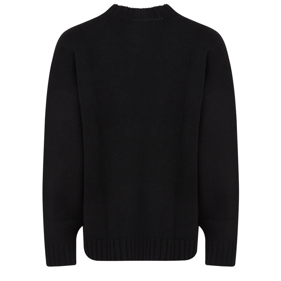 Black wool sweater