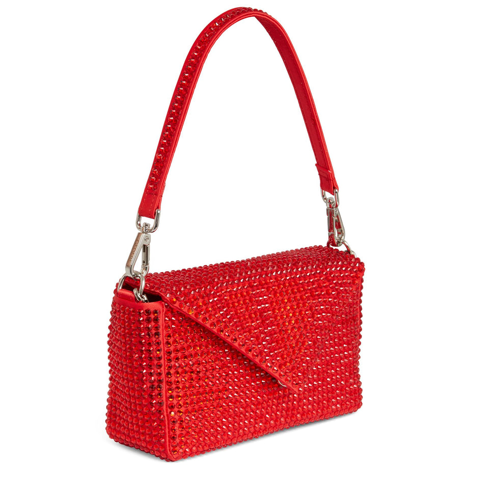 Borsa "My Love" in satin rossa