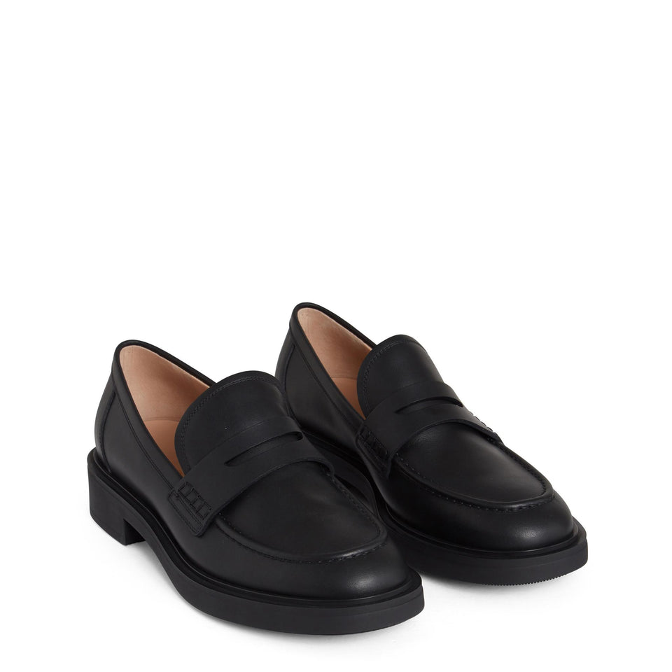 Mocassino "Harris" in pelle nero G25283 20GOMCLNBLACK GIANVITO ROSSI 
