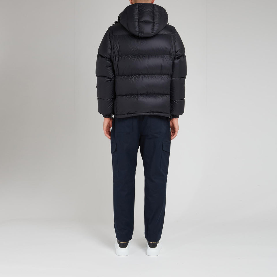 "Cyclone" down jacket in grey fabric