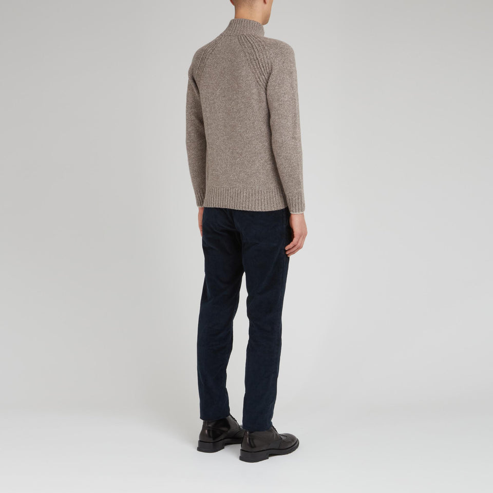 Maglia ''Riviera'' in lana e cashmere beige