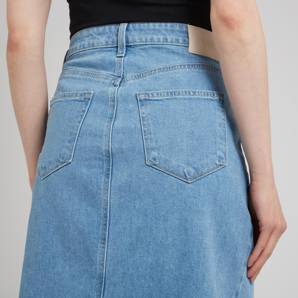 Gonna "Angela" in denim blu