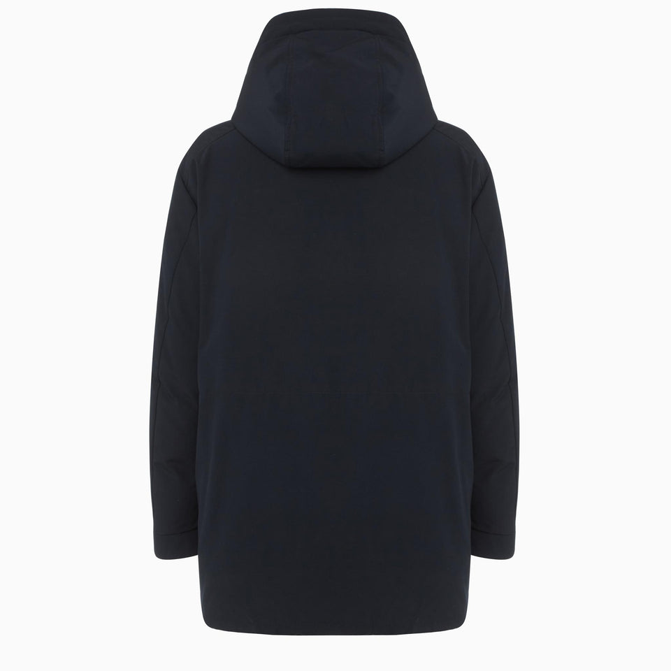 Parka "Prefouns" in blue fabric