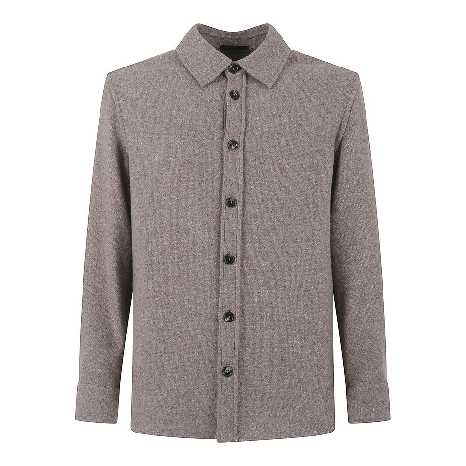 Camicia in cashmere marrone RUGV10A2 SOT48018G-054 ZEGNA 