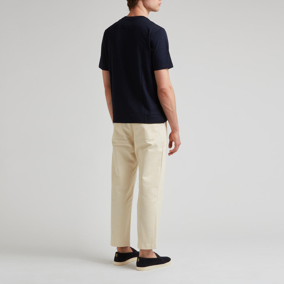 "Bric" T-shirt in blue cotton