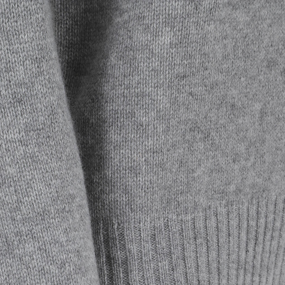 Maglia in cashmere grigia 255 1123283 ALLUDE 