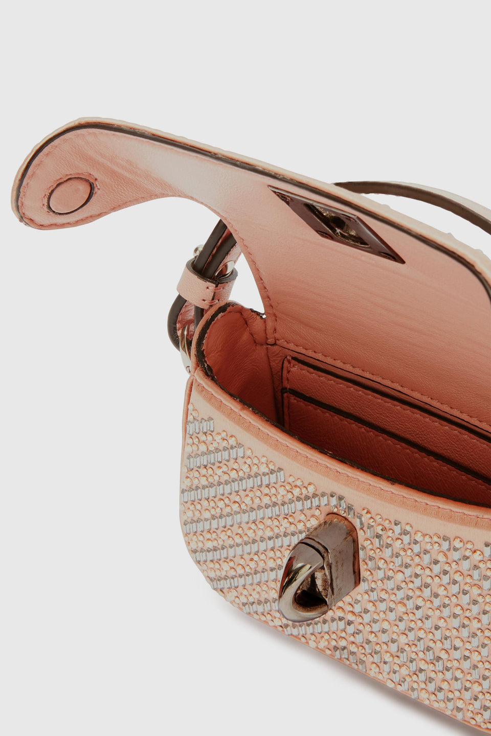 Mini pink leather bag