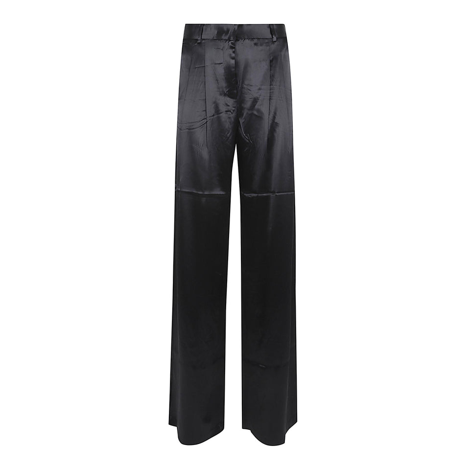 Pantalone in raso nero TM180408A TNV127999 THE ANDAMANE 