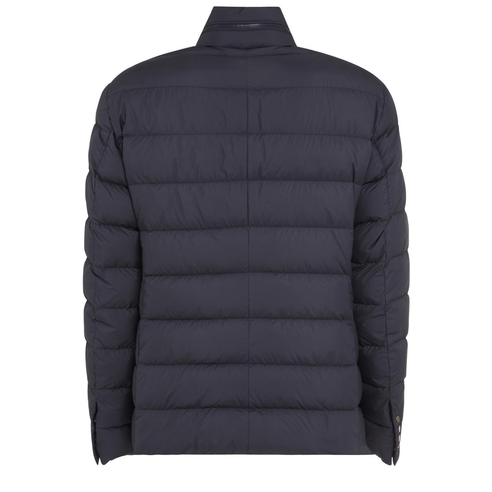 "Malinvern" down jacket in blue fabric