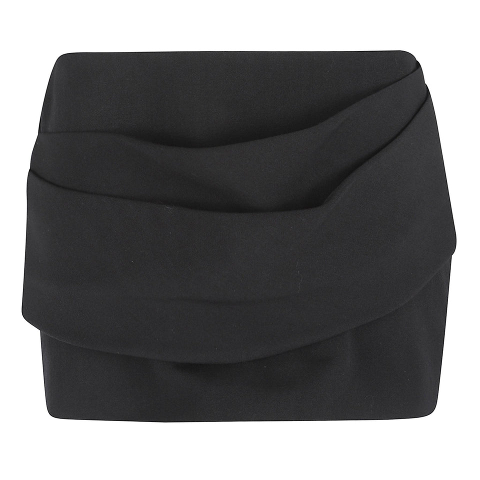 Mini gonna in tessuto nera S0197PF25 BLACK ALEX PERRY 