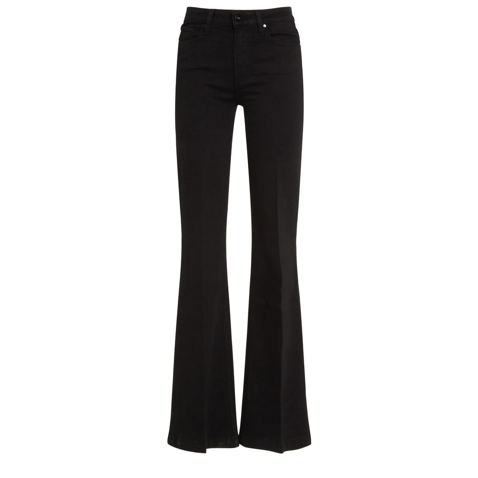 Jeans svasato in denim nero