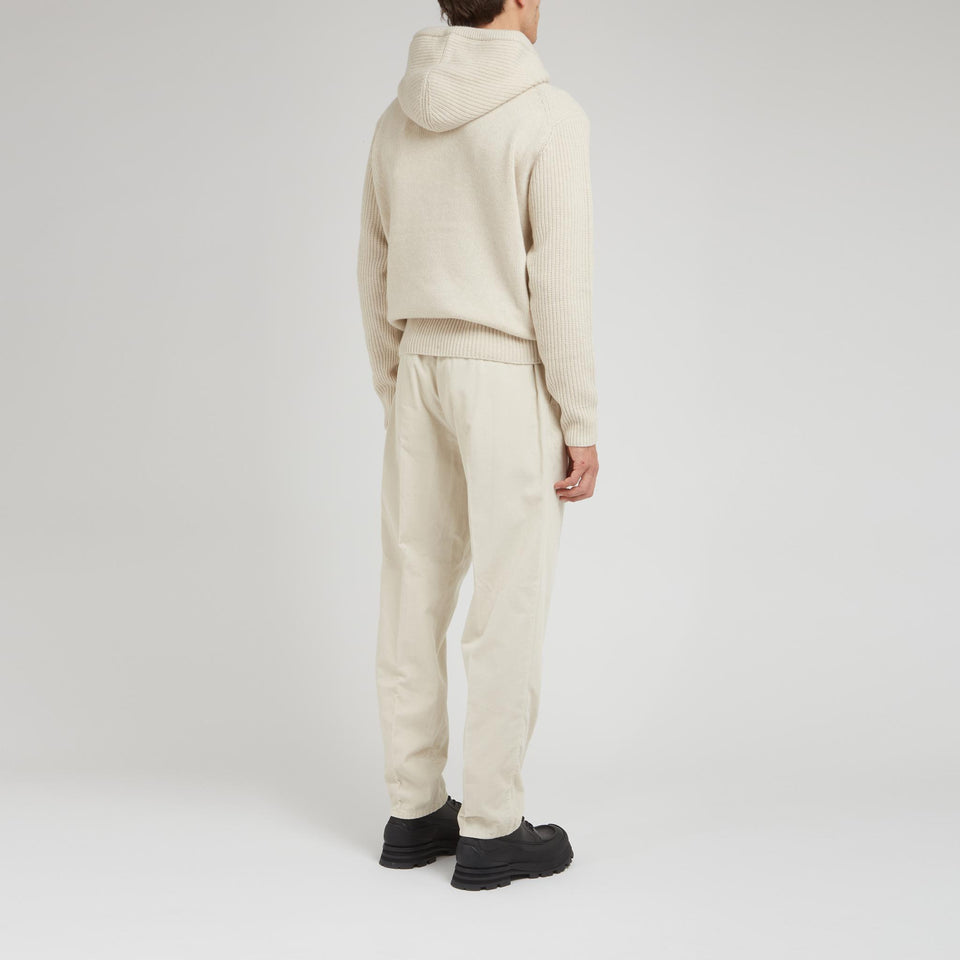 Maglia in lana bianca