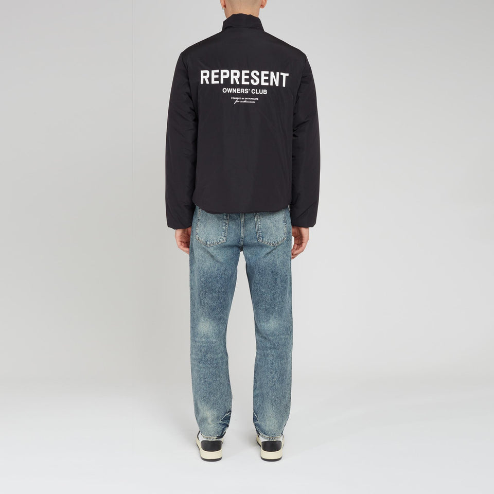 ''Owners Club'' down jacket in black fabric