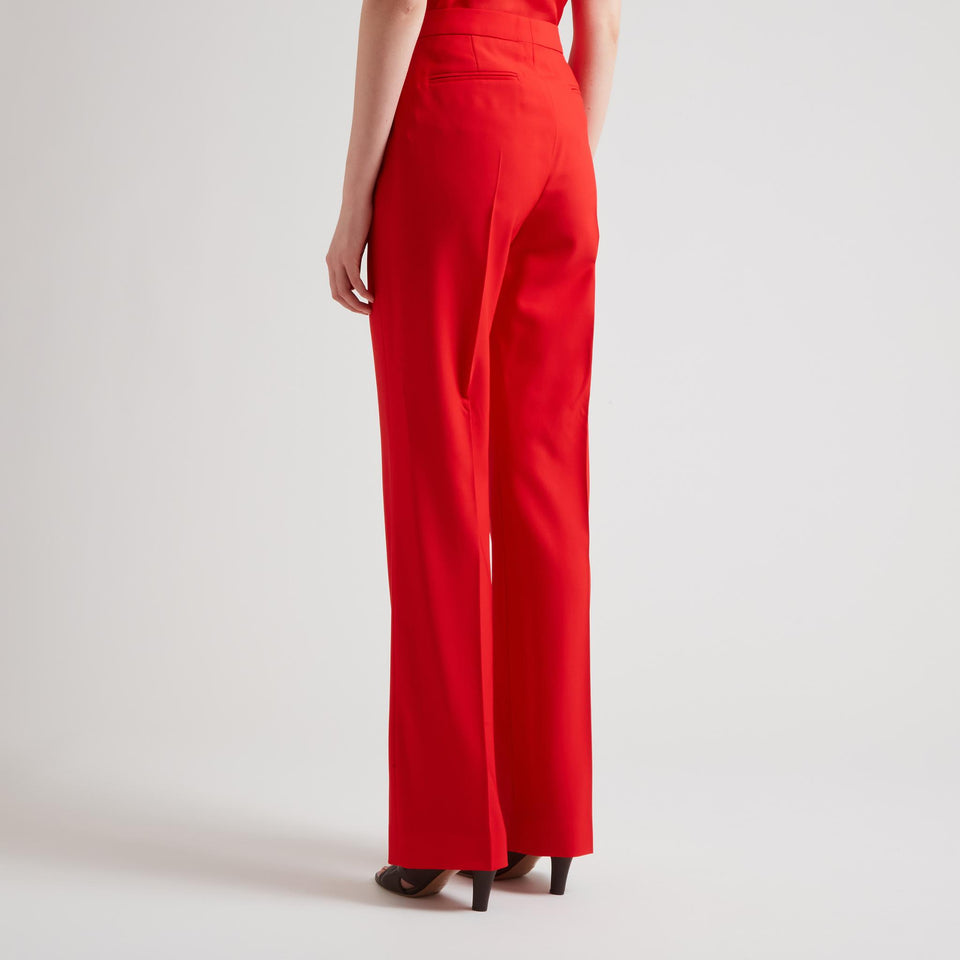Pantalone in lana rosso