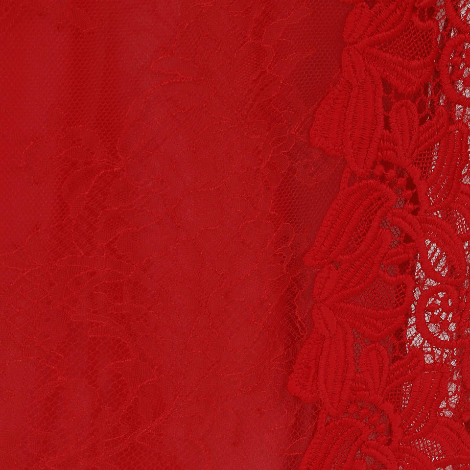 Abito in pizzo chantilly rosso 4A379A N0313 BLUMARINE 