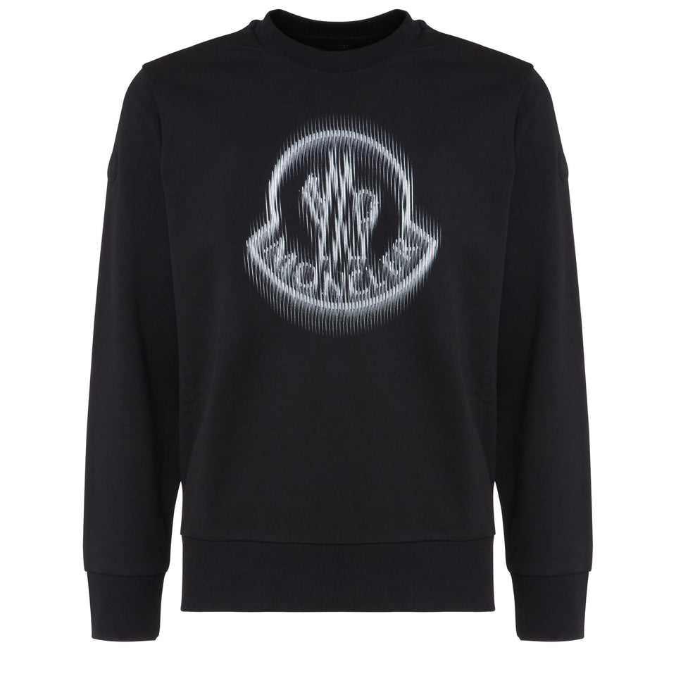 Black cotton sweatshirt