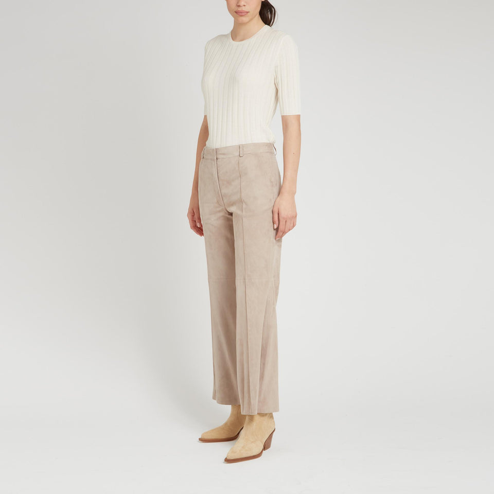 Maglia in lana bianca