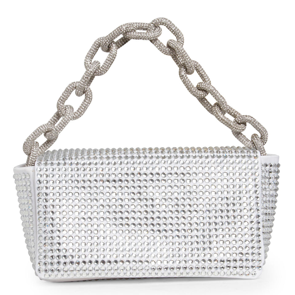 White fabric mini bag