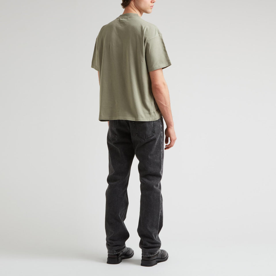 Green cotton T-shirt