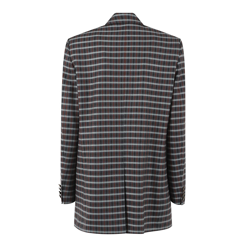 Giacca doppio petto in tessuto multicolor WRCA0094 99TQB79S9832 ETRO 