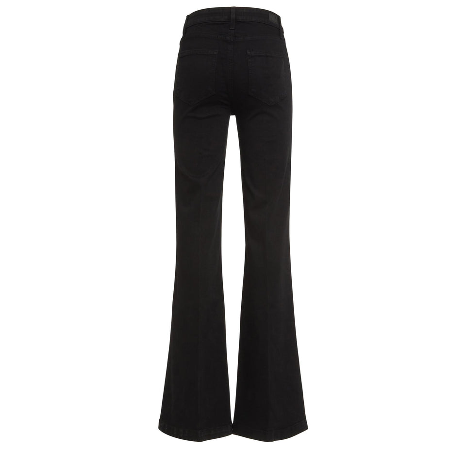 Jeans svasato in denim nero