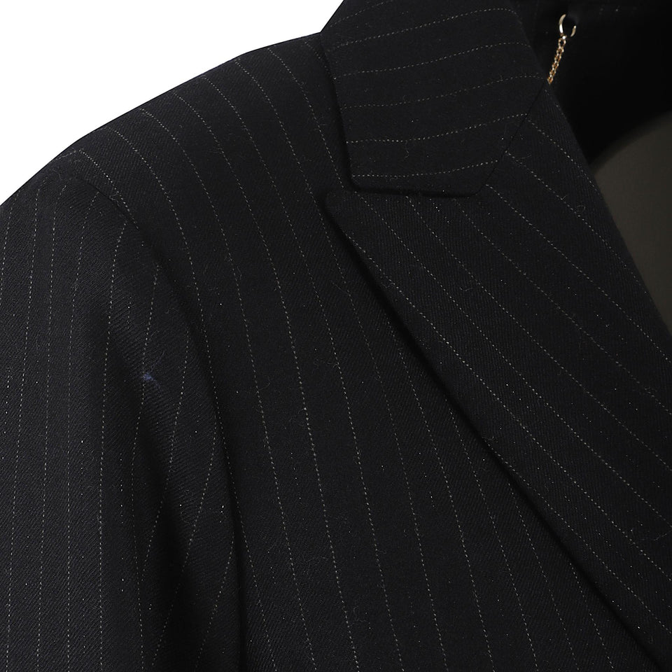 Giacca doppio petto in lana nera D46523 K0564G01NERO KITON 