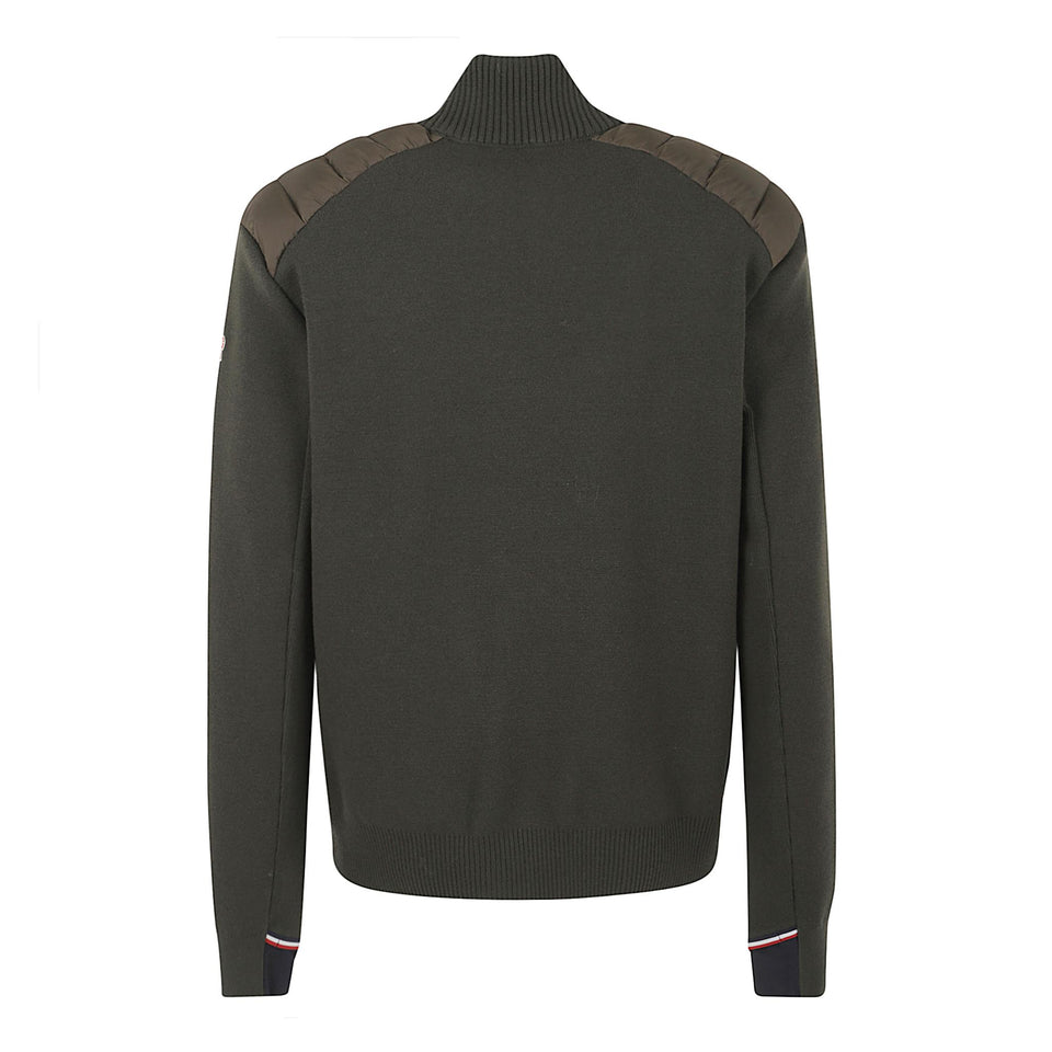 Cardigan in tessuto verde 9B00010 M1122886 MONCLER 