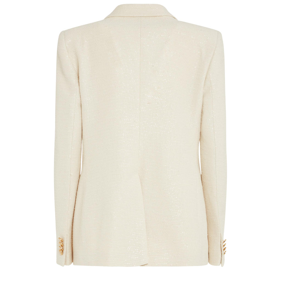 Giacca doppio petto ''J-Parigi'' in tessuto beige