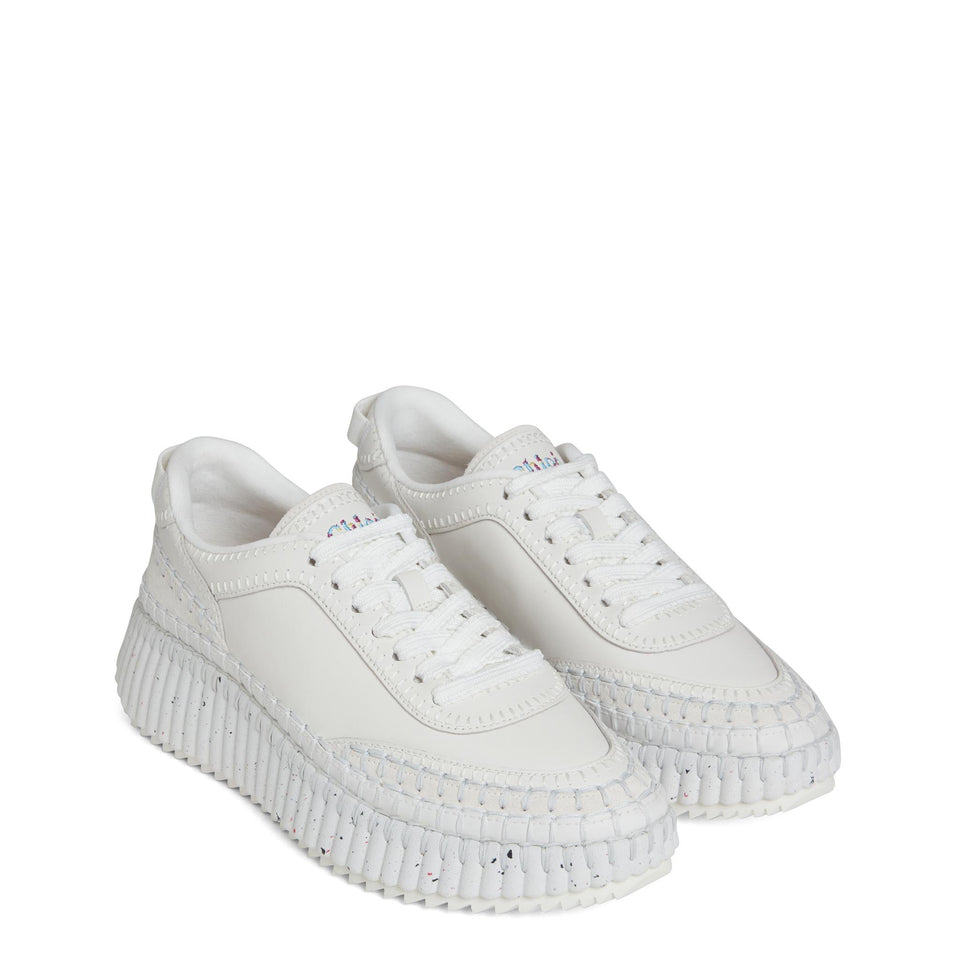 Sneakers "Nama" in maglia bianche CHC24S00RBD 100 CHLOE 
