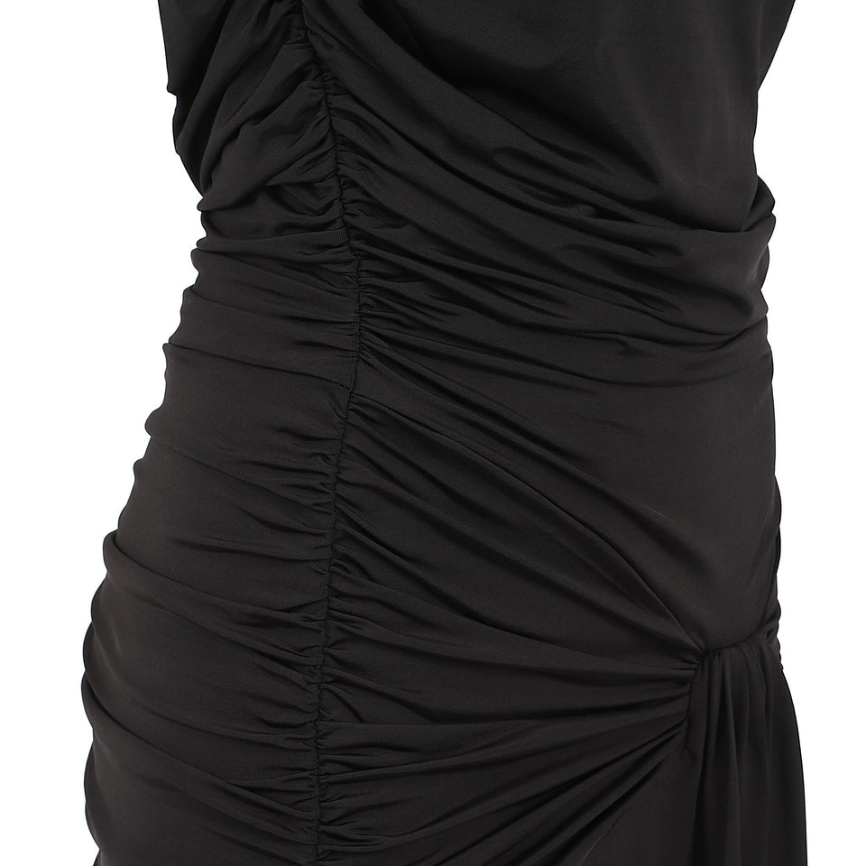 Abito in tessuto nero 115012100 100 ROTATE CAPSULE 