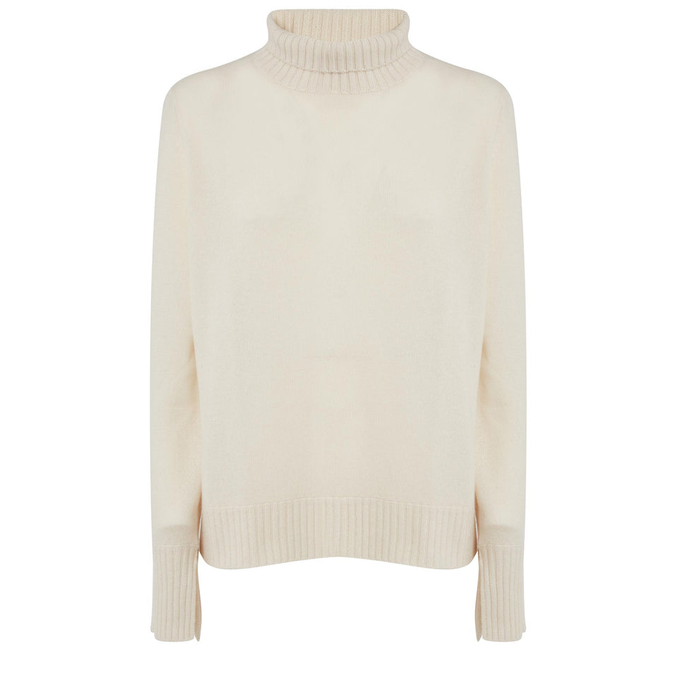 Maglia in cashmere beige