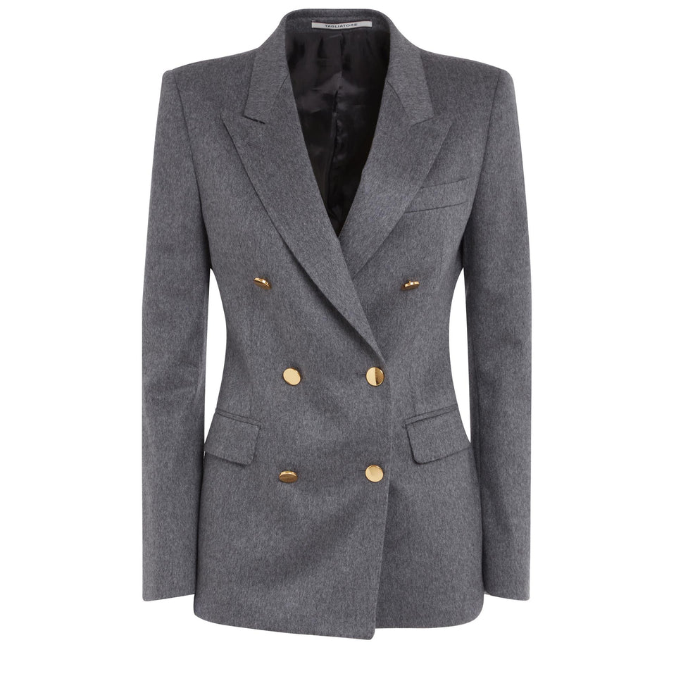 Giacca doppio petto ''J-Parigi'' in lana grigia
