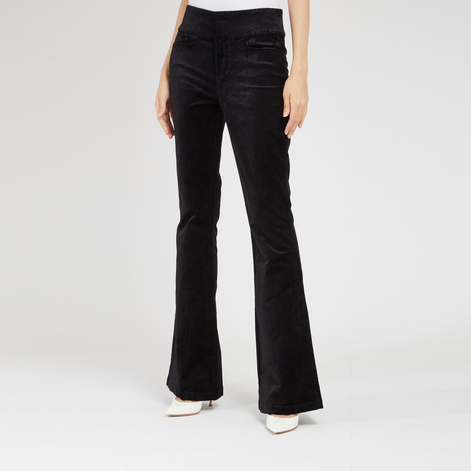 Pantalone "HR Lou Lou" in tessuto nero - GIO MORETTI