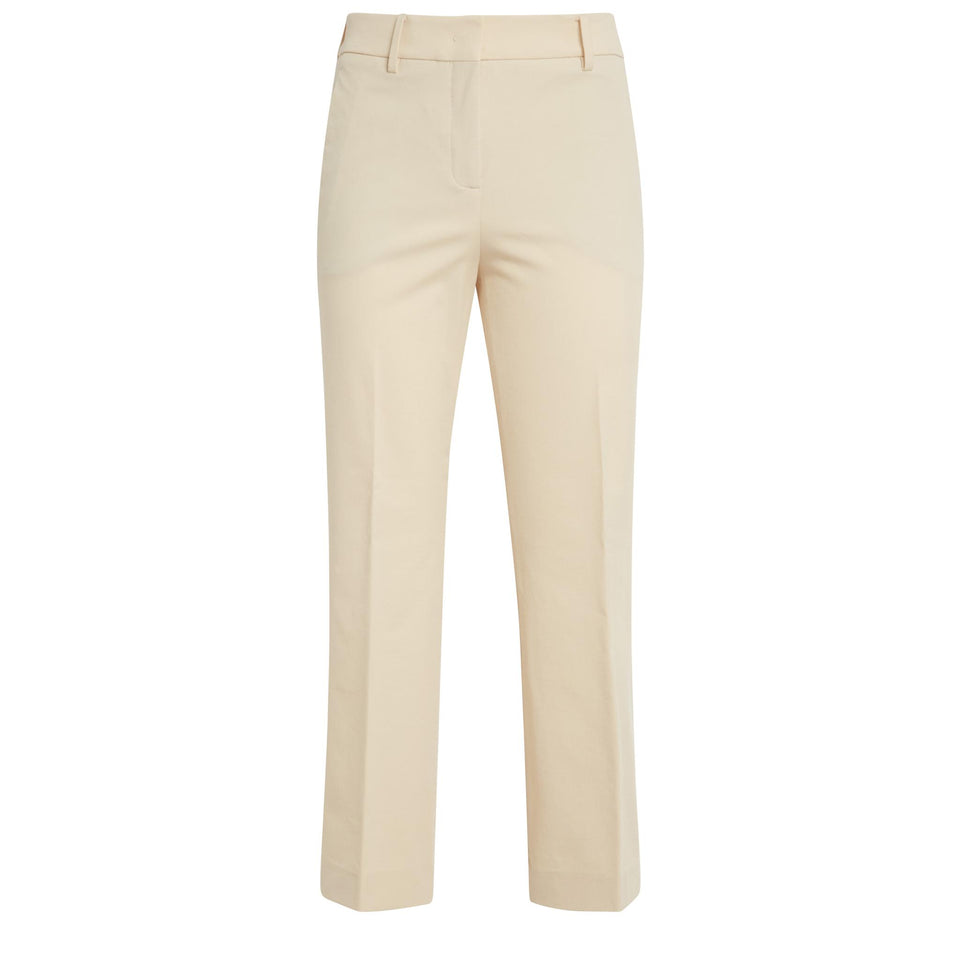Pantalone in lana beige