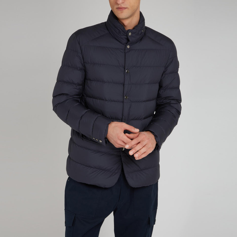 "Malinvern" down jacket in blue fabric